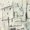 Modern abstract artwork using mixed media using recycled paper and card.