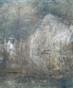Contemporary artist Yasemin Adam creates an abstract artwork, Bluet.