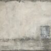 Modern abstract artwork using mixed media using recycled MDF and paper.